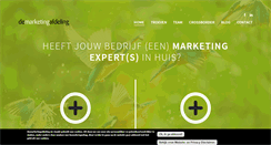 Desktop Screenshot of demarketingafdeling.be