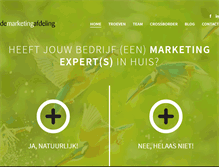Tablet Screenshot of demarketingafdeling.be